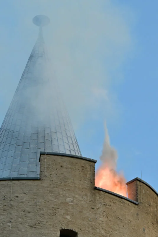 Böllern aud dem dicken Heinrich in Zschopau